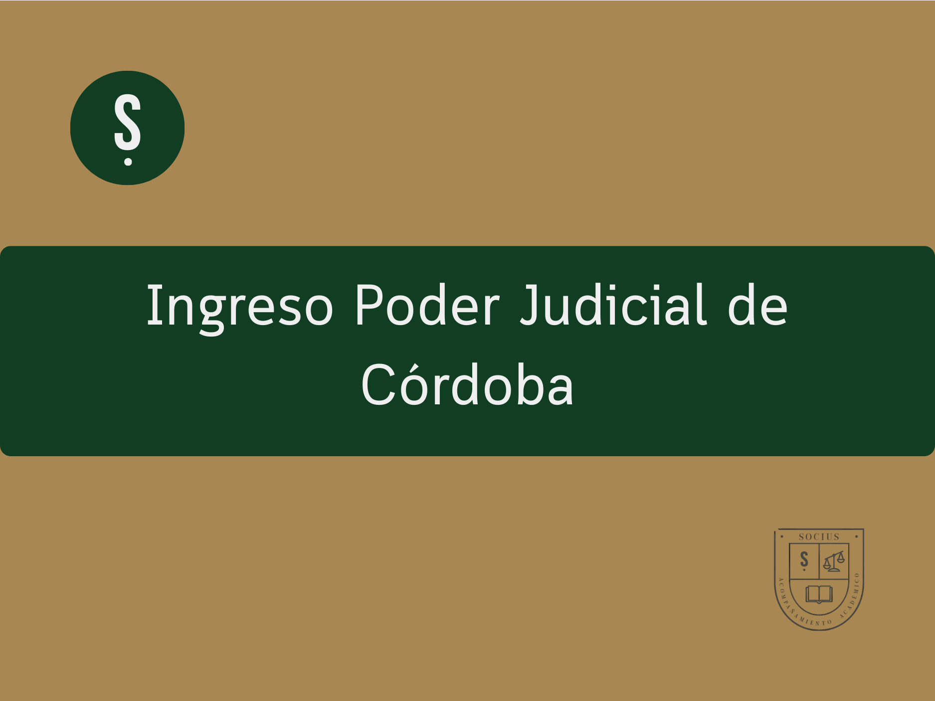 Curso Ingreso Poder Judicial